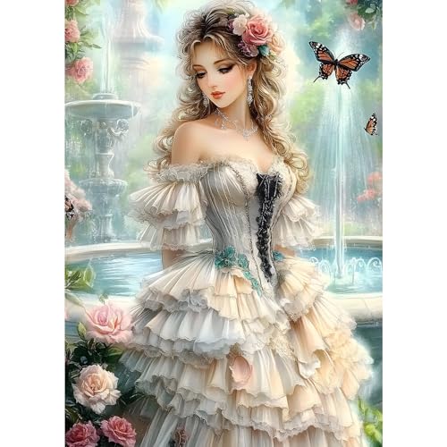 MXJSUA Diamant Painting Bilder, Elegante Frau Diamond Painting für Erwachsene Anfänger, 5D DIY Diamant Malerei für Zuhause Dekor 30x40 cm MXJSUA Diamant Painting Bilder, Elegante Frau Diamond Painting für Erwachsene Anfänger, 5D DIY Diamant Malerei für Zuhause Dekor 30x40 cm von MXJSUA