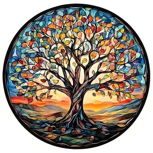 MXJSUA Diamant Painting Erwachsene, Baum Des Lebens Diamond Painting Set für Erwachsene, Mosaikherstellung, Wohnzimmer, Heimdekoration, Weihnachtsgeschenke 30x40cm von MXJSUA