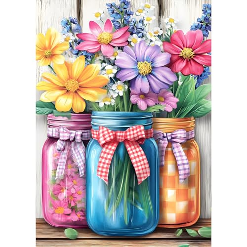 MXJSUA Diamant Painting Erwachsene, Blumen Florale Gläser Diamond Painting Set für Erwachsene, Mosaikherstellung, Wohnzimmer, Heimdekoration, Weihnachtsgeschenke 30x40cm MXJSUA Diamant Painting Erwachsene, Blumen Florale Gläser Diamond Painting Set für Erwachsene, Mosaikherstellung, Wohnzimmer, Heimdekoration, Weihnachtsgeschenke 30x40cm von MXJSUA