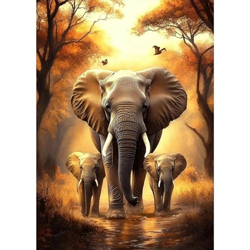 MXJSUA Diamant Painting Erwachsene, Elefant Tier Diamond Painting Set für Erwachsene, Mosaikherstellung, Wohnzimmer, Heimdekoration, Weihnachtsgeschenke 30x40cm MXJSUA Diamant Painting Erwachsene, Elefant Tier Diamond Painting Set für Erwachsene, Mosaikherstellung, Wohnzimmer, Heimdekoration, Weihnachtsgeschenke 30x40cm von MXJSUA