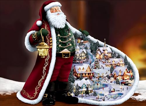 MXJSUA Diamant Painting Erwachsene, Weihnachtsmann Diamond Painting Set für Erwachsene, Mosaikherstellung, Wohnzimmer, Heimdekoration, Weihnachtsgeschenke 30x40cm von MXJSUA