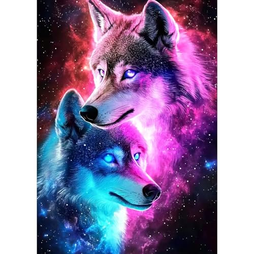 MXJSUA Diamant Painting Erwachsene, Wolf Tier Diamond Painting Set für Erwachsene, Mosaikherstellung, Wohnzimmer, Heimdekoration, Weihnachtsgeschenke 30x40cm MXJSUA Diamant Painting Erwachsene, Wolf Tier Diamond Painting Set für Erwachsene, Mosaikherstellung, Wohnzimmer, Heimdekoration, Weihnachtsgeschenke 30x40cm von MXJSUA