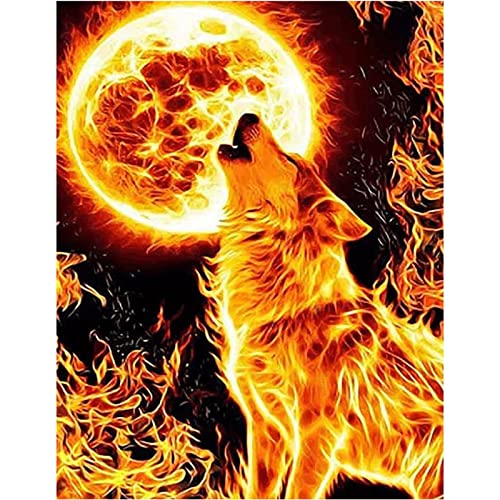 MXJSUA 5D-Diamant-Malset, DIY Diamond Painting, komplettes Diamant-Malset für Erwachsene, Voll-Diamantmalerei, Diamantmalerei, Wölfe, Diamond Painting, 30 x 40 cm, Wolf MXJSUA 5D-Diamant-Malset, DIY Diamond Painting, komplettes Diamant-Malset für Erwachsene, Voll-Diamantmalerei, Diamantmalerei, Wölfe, Diamond Painting, 30 x 40 cm, Wolf von MXJSUA