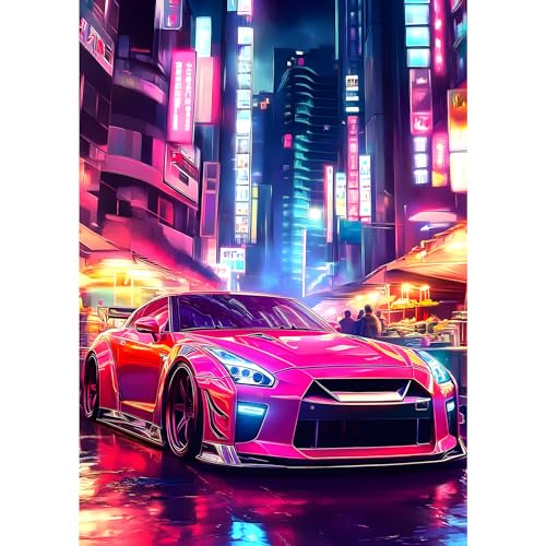 MXJSUA Diamond Painting Erwachsene, Gebäude Auto Diamant Painting Bilder, 30x40cm 5d Diamond-Painting Geeignet Als Geschenk, Zur Entspannung und Als Wanddeko von MXJSUA