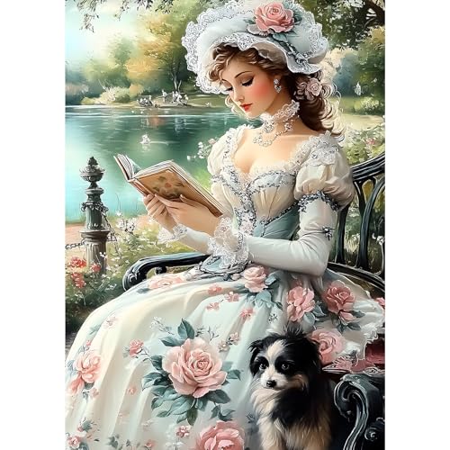 MXJSUA Diamond Painting Erwachsene, Lesende Frau Diamant Painting Bilder 30x40cm 5d Diamond-Painting Geeignet Als Geschenk, Zur Entspannung und Als Wanddeko MXJSUA Diamond Painting Erwachsene, Lesende Frau Diamant Painting Bilder 30x40cm 5d Diamond-Painting Geeignet Als Geschenk, Zur Entspannung und Als Wanddeko von MXJSUA