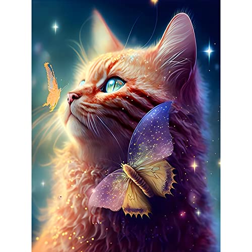 MXJSUA Diamond Painting Erwachsene Katze, Diamond Painting Diamant Painting Bilder Tiere 5D Diamant Malerei Kits, DIY Diamond Painting Kits Küsse für die Katze 30x40cm für Wanddekoration MXJSUA Diamond Painting Erwachsene Katze, Diamond Painting Diamant Painting Bilder Tiere 5D Diamant Malerei Kits, DIY Diamond Painting Kits Küsse für die Katze 30x40cm für Wanddekoration von MXJSUA