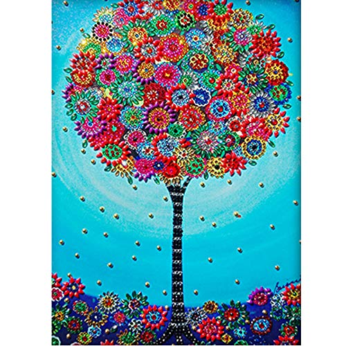 MXJSUA Diamond Painting Speziell Geformtes, Blumenbaum Diamond Painting Erwachsene, Diamant Painting Bilder, DIY 5D Diamond Painting Set für Wand Dekor 30x30cm MXJSUA Diamond Painting Speziell Geformtes, Blumenbaum Diamond Painting Erwachsene, Diamant Painting Bilder, DIY 5D Diamond Painting Set für Wand Dekor 30x30cm von MXJSUA