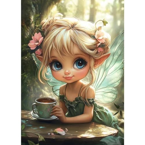 MXJSUA Fee Diamant Painting Bilder, Schöne Fee Diamond Painting für Erwachsene Anfänger, 5D DIY Diamant Malerei für Zuhause Dekor 30x40 cm MXJSUA Fee Diamant Painting Bilder, Schöne Fee Diamond Painting für Erwachsene Anfänger, 5D DIY Diamant Malerei für Zuhause Dekor 30x40 cm von MXJSUA