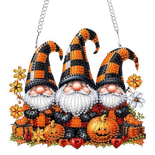 MXJSUA Halloween-Zwerge Diamond Painting Anhänger, Diamond Painting mit Kette Erwachsene, Diamant Painting Fensterbilder, Hängende Ornament Bastelset Set für Wand Und Eingang Decor MXJSUA Halloween-Zwerge Diamond Painting Anhänger, Diamond Painting mit Kette Erwachsene, Diamant Painting Fensterbilder, Hängende Ornament Bastelset Set für Wand Und Eingang Decor von MXJSUA