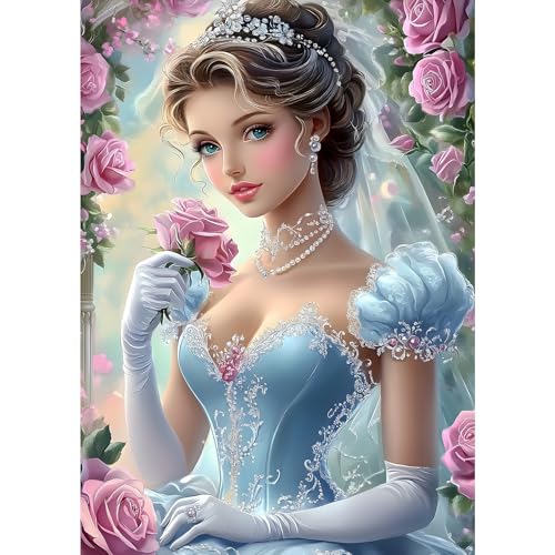MXJSUA Prinzessin Diamond Painting Erwachsene, 5D Diamant Painting Bilder Anfänger, DIY Runder Vollbohrer Diamanten Malerei Stickerei Kreuzstich Geschenke Home Wand Dekor 30x40cm MXJSUA Prinzessin Diamond Painting Erwachsene, 5D Diamant Painting Bilder Anfänger, DIY Runder Vollbohrer Diamanten Malerei Stickerei Kreuzstich Geschenke Home Wand Dekor 30x40cm von MXJSUA