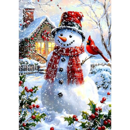 MXJSUA Schneemann Und Kardinäle Zu Weihnachten Diamond Painting Erwachsene, 5D Diamant Painting Bilder Anfänger, DIY Runder Vollbohrer Diamanten Malerei Geschenke Home Wand Dekor 30x40cm MXJSUA Schneemann Und Kardinäle Zu Weihnachten Diamond Painting Erwachsene, 5D Diamant Painting Bilder Anfänger, DIY Runder Vollbohrer Diamanten Malerei Geschenke Home Wand Dekor 30x40cm von MXJSUA