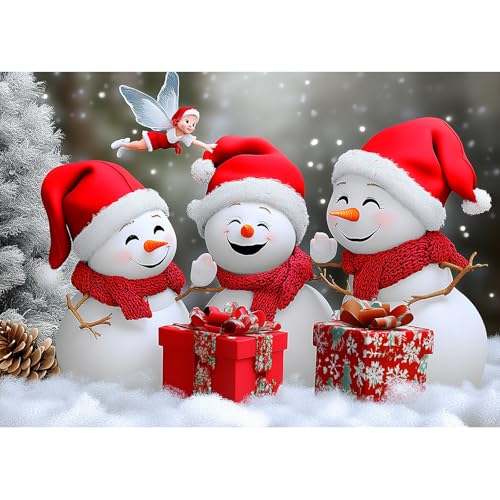 MXJSUA Weihnachten 3 Schneemänner Diamond Painting Erwachsene, 5D Diamant Painting Bilder Anfänger, DIY Runder Vollbohrer Diamanten Malerei Geschenke Home Wand Dekor 30x40cm MXJSUA Weihnachten 3 Schneemänner Diamond Painting Erwachsene, 5D Diamant Painting Bilder Anfänger, DIY Runder Vollbohrer Diamanten Malerei Geschenke Home Wand Dekor 30x40cm von MXJSUA