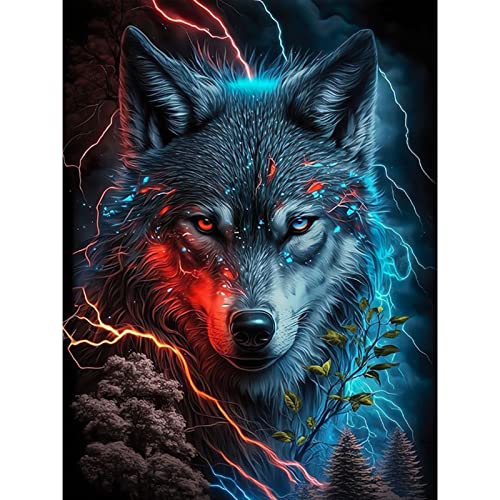 MXJSUA Wolf Diamond Painting Diamant Painting Bilder Diamond Painting Erwachsene Full Diamant Bilder Kinder Stickerei Set Kreuzstich Bilder Wall Room Home Decoration 30x40cm MXJSUA Wolf Diamond Painting Diamant Painting Bilder Diamond Painting Erwachsene Full Diamant Bilder Kinder Stickerei Set Kreuzstich Bilder Wall Room Home Decoration 30x40cm von MXJSUA