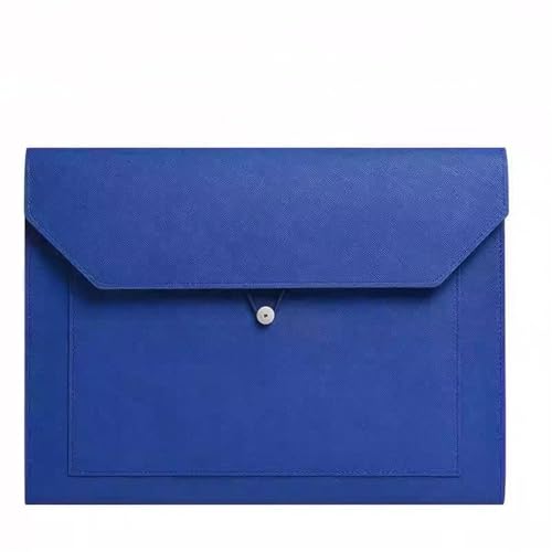 Umschlag-Dokumentenhalter Aktentasche aus Leder mit Reißverschluss, Informationen, Verträge, Rechnungen, Aktentasche(Blau) von MXMZSRTH
