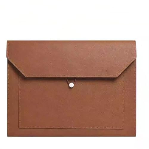 Umschlag-Dokumentenhalter Aktentasche aus Leder mit Reißverschluss, Informationen, Verträge, Rechnungen, Aktentasche(Braun) von MXMZSRTH