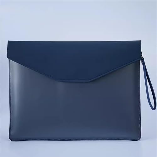 Umschlag-Dokumentenhalter Aktentaschen for Unternehmen, Büro- und Besprechungstaschen, tragbare Aktentasche mit großem Fassungsvermögen(Blau) von MXMZSRTH
