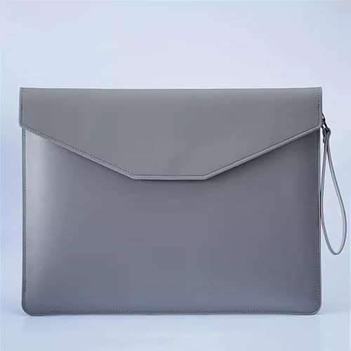 Umschlag-Dokumentenhalter Aktentaschen for Unternehmen, Büro- und Besprechungstaschen, tragbare Aktentasche mit großem Fassungsvermögen(Grey) von MXMZSRTH