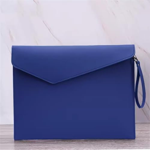 Umschlag-Dokumentenhalter Doppelte Leder-Dokumententasche, A4-Ordner, Business-Dokumententasche(Blau) von MXMZSRTH