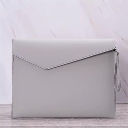 Umschlag-Dokumentenhalter Doppelte Leder-Dokumententasche, A4-Ordner, Business-Dokumententasche(Grey) von MXMZSRTH