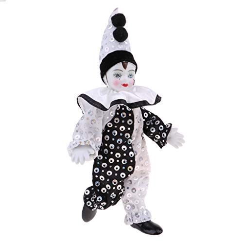 MXRGUMVI 23cm Lustige Polka Dots Kleidung Clown Mann Puppe Weihnachten Ornamente Geschenke von MXRGUMVI