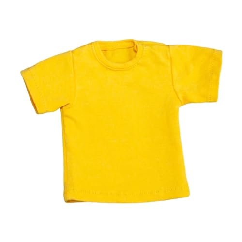 MXRGUMVI Maßstab 1:6 Figur Puppe Kleidung T-Shirt für 30,5 cm männliche weibliche Actionfiguren gelb, 10,5 cm von MXRGUMVI