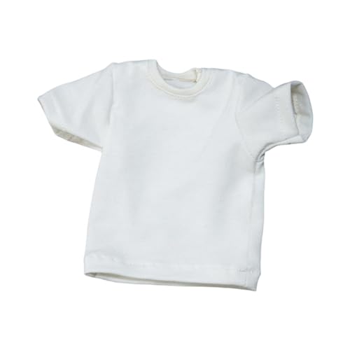 MXRGUMVI Maßstab 1:6 Figur Puppe Kleidung T-Shirt für 30,5 cm männliche weibliche Actionfiguren weiß, 10,5 cm von MXRGUMVI