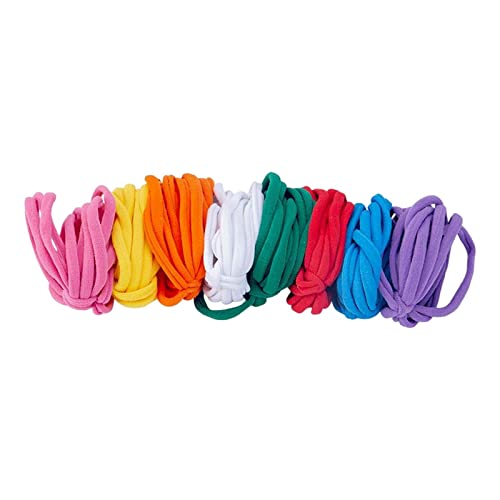 MXRGUMVI Weaving Loom Loops Topflappen-Schlaufen für Erwachsene und Kinder, Bastelbedarf, 8 Farben, 96 Stück von MXRGUMVI