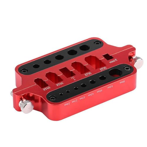 RC Metall Mini Lötwerkzeughalter Modellauto Wärmedämmung T Stecker Aluminiumlegierung Stecker Ersatz für XT60 XT90 Rot von MXRGUMVI