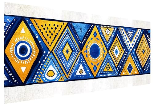 Abstrakt Diamond Painting Groß XXL 130x50cm, Basteln Erwachsene Diamond Painting Set, 5D DIY Geometrie Diamant Paintings Bilder Erwachsene, Diamond-painting Set für Deko Wohnzimmer Geschenke D-27 von MXRUOO