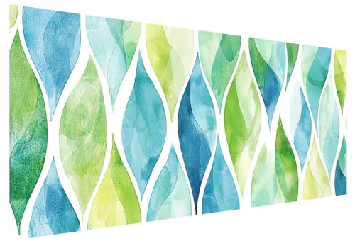 Abstrakt Diamond Painting Groß XXL 250x100cm, Basteln Erwachsene Diamond Painting Set, 5D DIY Grün Diamant Paintings Bilder Erwachsene, Diamond-painting Set mit Zubehör für Zimmer Deko Geschenke F-45 von MXRUOO