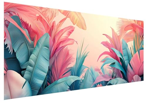 Anlage Diamond Painting Groß XXL 250x100cm, Basteln Erwachsene Diamond Painting Set, 5D DIY Blätter Diamant Paintings Bilder Erwachsene, Diamond-painting Set mit Zubehör für Zimmer Deko Geschenke E-84 von MXRUOO