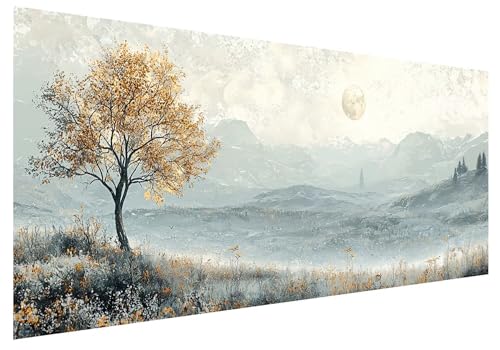 Baum Diamond Painting Groß XXL 100x40cm, Basteln Erwachsene Diamond Painting Set, 5D DIY Anlage Diamant Paintings Bilder Erwachsene, Diamond-painting Set mit Zubehör für Deko Wohnzimmer, Geschenke D-9 von MXRUOO