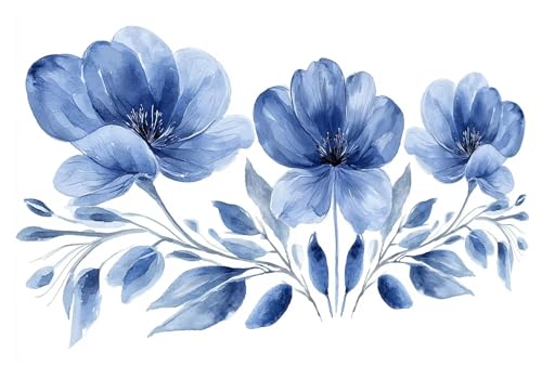 Blume Diamond Painting Groß XXL 130x50cm, Basteln Erwachsene Diamond Painting Set, 5D DIY Einfachheit Diamant Paintings Bilder Erwachsene, Diamond-painting Set für Deko Wohnzimmer Geschenke D-15 von MXRUOO
