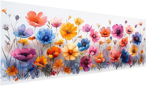 Blume Diamond Painting Groß XXL 80x30cm, Basteln Erwachsene Diamond Painting Set, 5D DIY Farbe Diamant Painting Bilder Erwachsene, Diamond Painting Set mit Zubehör für Zimmer Wand Deko und Geschenke Blume Diamond Painting Groß XXL 80x30cm, Basteln Erwachsene Diamond Painting Set, 5D DIY Farbe Diamant Painting Bilder Erwachsene, Diamond Painting Set mit Zubehör für Zimmer Wand Deko und Geschenke von MXRUOO