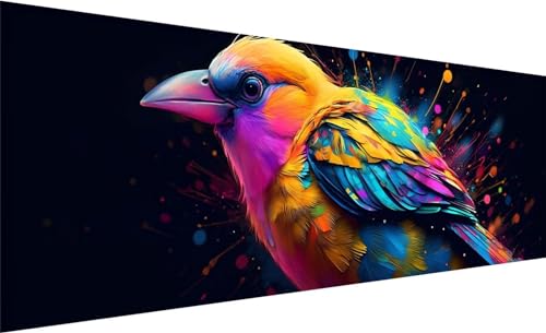 Diamond Painting, Diamant Painting Bilder Vogel, DIY Diamant Kunst Malerei Stickerei Set, Diamant Malen nach Zahlen Erwachsene, Tier Diamond Painting Set für Zimmer Wanddeko und Geschenk 90x30cm F-2 von MXRUOO