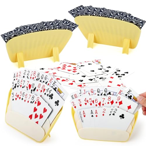 MXTIMWAN 4 Stück Kartenhalter Kinder, Kartenhalter Spielkarten, Spielkartenhalter Kinder Spielkarten, Spielkartenständer aus Kunststoff, Kartenspiel Zubehör für Kinders, Erwachsene, Senioren MXTIMWAN 4 Stück Kartenhalter Kinder, Kartenhalter Spielkarten, Spielkartenhalter Kinder Spielkarten, Spielkartenständer aus Kunststoff, Kartenspiel Zubehör für Kinders, Erwachsene, Senioren von MXTIMWAN