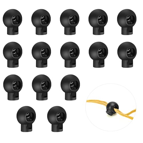 MXTIMWAN Kordelklemme Einzelne Loch Kordelstopper, 15 Stück Federschnur Schlösser Kunststoff, Rund Kunststoff Kordelklemme, Single Hole Cord Locks, für Kordelzug Rucksack, Sportkleidung MXTIMWAN Kordelklemme Einzelne Loch Kordelstopper, 15 Stück Federschnur Schlösser Kunststoff, Rund Kunststoff Kordelklemme, Single Hole Cord Locks, für Kordelzug Rucksack, Sportkleidung von MXTIMWAN