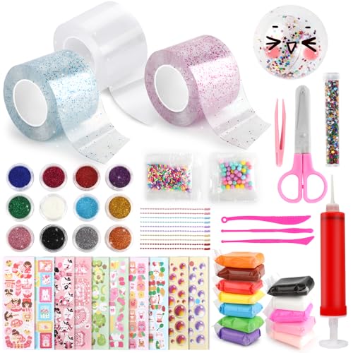 MXTIMWAN Nano Tape Bubbles Set, 56 Stück Doppelseitiges Klebeband Set für Blow Bubbles, DIY Bubble Tape Nano Klebeband mit 3 Rollen Nanoband Doppelseitig für Kinder Jungen Mädchen MXTIMWAN Nano Tape Bubbles Set, 56 Stück Doppelseitiges Klebeband Set für Blow Bubbles, DIY Bubble Tape Nano Klebeband mit 3 Rollen Nanoband Doppelseitig für Kinder Jungen Mädchen von MXTIMWAN