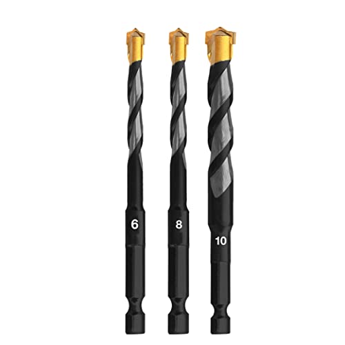 Multi-Material-Bohrer Ø 6,8,10 mm - Professionelles Bohrerset mit Hex-9 Bitaufnahme, ideales Zubehör für Akku-/Schlagschrauber, Bohrer für Stein, Ziegel, Fliesen, Holz, Kunststoff, Metall Multi-Material-Bohrer Ø 6,8,10 mm - Professionelles Bohrerset mit Hex-9 Bitaufnahme, ideales Zubehör für Akku-/Schlagschrauber, Bohrer für Stein, Ziegel, Fliesen, Holz, Kunststoff, Metall von MY TOOL EXPERT