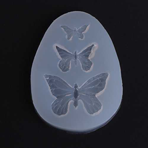 Mya 1 Stück 3D-Formen Schmetterling Silikonform 3D Silikonform Form Form Harz Epoxidharz Anhänger Form Harz Schmuck Geschenke DIY Werkzeug von Mya