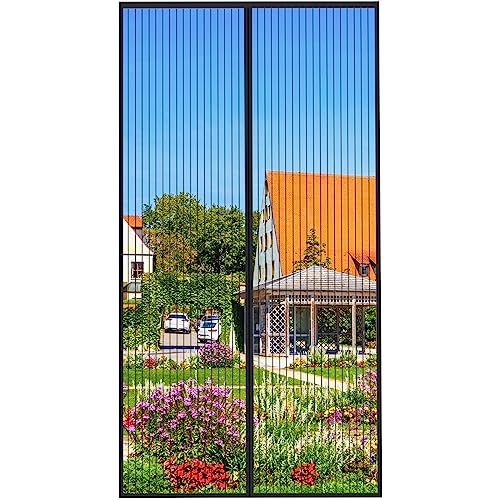 MYCARBON Fliegengitter, 100 x 220 cm, für Erkerfenster, Fliegenschutz, Fliegengitter, Magnetverschluss, ultradünnes Netz, Installation ohne Bohren, mit Klebeband, Schwarz MYCARBON Fliegengitter, 100 x 220 cm, für Erkerfenster, Fliegenschutz, Fliegengitter, Magnetverschluss, ultradünnes Netz, Installation ohne Bohren, mit Klebeband, Schwarz von MYCARBON