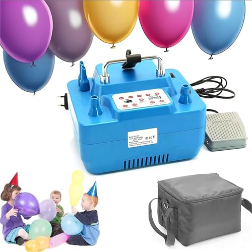 MYFTNP Tragbarer 800-W-Ballon-Inflator Mit Doppeldüse, Elektrische Ballonpumpe Mit Zeit- Und Mengenfunktion, 2 Startmodi, 1 Sekunde Für 2 Ballons, Memory-Funktion, Für Partydekoration MYFTNP Tragbarer 800-W-Ballon-Inflator Mit Doppeldüse, Elektrische Ballonpumpe Mit Zeit- Und Mengenfunktion, 2 Startmodi, 1 Sekunde Für 2 Ballons, Memory-Funktion, Für Partydekoration von MYFTNP