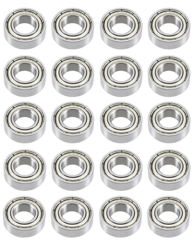 MYGLOAR 20 Stück 623zz Kugellager, doppelt geschirmte Miniatur-Rillenkugellager aus Metall für Skateboards, Roller, Inlineskates, 3 mm Innendurchmesser, 10 mm Außendurchmesser, 4 mm Dicke (20 Stück) MYGLOAR 20 Stück 623zz Kugellager, doppelt geschirmte Miniatur-Rillenkugellager aus Metall für Skateboards, Roller, Inlineskates, 3 mm Innendurchmesser, 10 mm Außendurchmesser, 4 mm Dicke (20 Stück) von MYGLOAR