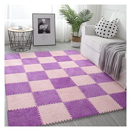 MYIESAXL Weiche Ineinander Greifende Teppichfliesen, Quadratisches Fußmatten-Set Aus Plüschschaum, Flauschige Puzzle-Teppiche, 1 cm Dick, 30 x 30 cm – 9 Fliesen MYIESAXL Weiche Ineinander Greifende Teppichfliesen, Quadratisches Fußmatten-Set Aus Plüschschaum, Flauschige Puzzle-Teppiche, 1 cm Dick, 30 x 30 cm – 9 Fliesen von MYIESAXL
