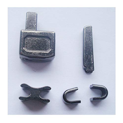 2 Sets Gun Metal #10 Metall Zipper Head Box Zipper Sliders Retainer Insert Pin Easy for Zipper Zipper Zipper Kit (#10) von MYIW