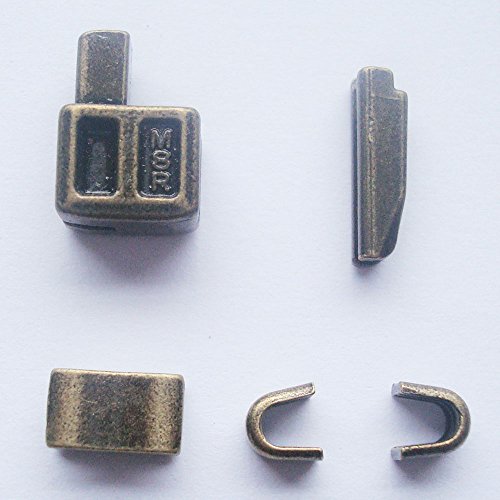 Reißverschluss-Reparatur-Kit, Metall-Reißverschlusskopf,Nr. 8, Reißverschluss-Schieber mit Einführstift für einfache Reißverschlussreparatur, bronzefarben, 2 Sets von MYIW