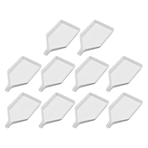 Diamondss Maltabletts - 10 STÜCKE Weißer Strass-Behälter Diamondss Kunst-Aufbewahrungsbehälter,Aufbewahrungsschale für Perlensortierung Zubehör für den Heimgebrauch Reparaturwerkzeuge für den Kot- von MYJIO