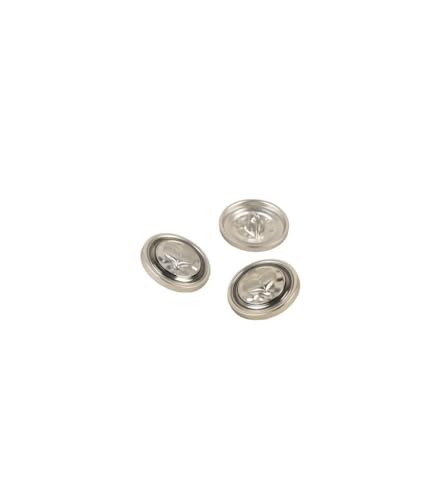 MYMERCERIE 3 Metallknöpfe, Herz, silberfarben, 23 mm MYMERCERIE 3 Metallknöpfe, Herz, silberfarben, 23 mm von MYMERCERIE