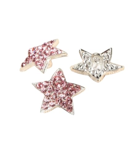 MYMERCERIE 3 Stück Sternknöpfe Strass Rosa 19 mm MYMERCERIE 3 Stück Sternknöpfe Strass Rosa 19 mm von MYMERCERIE