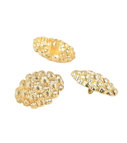 MYMERCERIE 3 Stück goldfarbene Knöpfe, 22 mm MYMERCERIE 3 Stück goldfarbene Knöpfe, 22 mm von MYMERCERIE